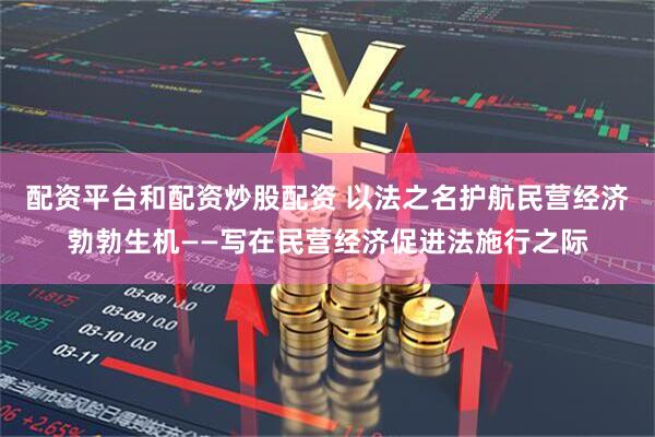 配资平台和配资炒股配资 以法之名护航民营经济勃勃生机——写在民营经济促进法施行之际