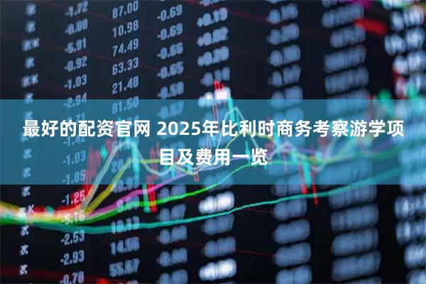 最好的配资官网 2025年比利时商务考察游学项目及费用一览